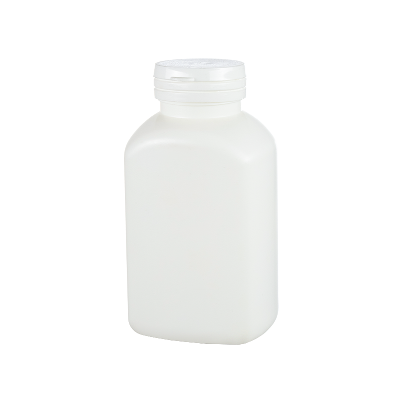 275 ml HDPE štvorcová fľaša so šikmými ramenami