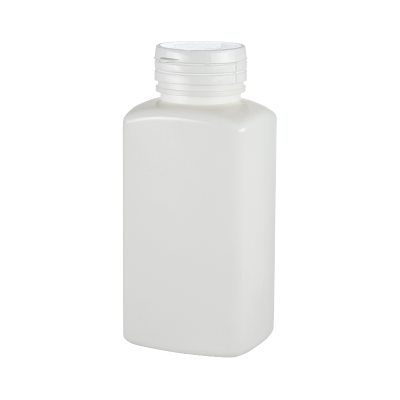 HDPE štvorcová fľaša s vyťahovacím vekom
